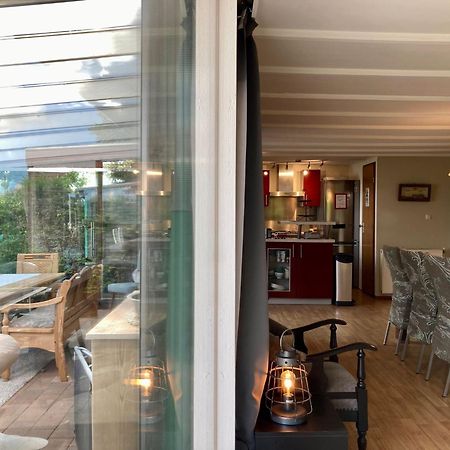 אנג'ום 4 Pers Holiday Home Hilla With Winter Garden In Front Of The Dike Directly On The Lauwersmeer מראה חיצוני תמונה