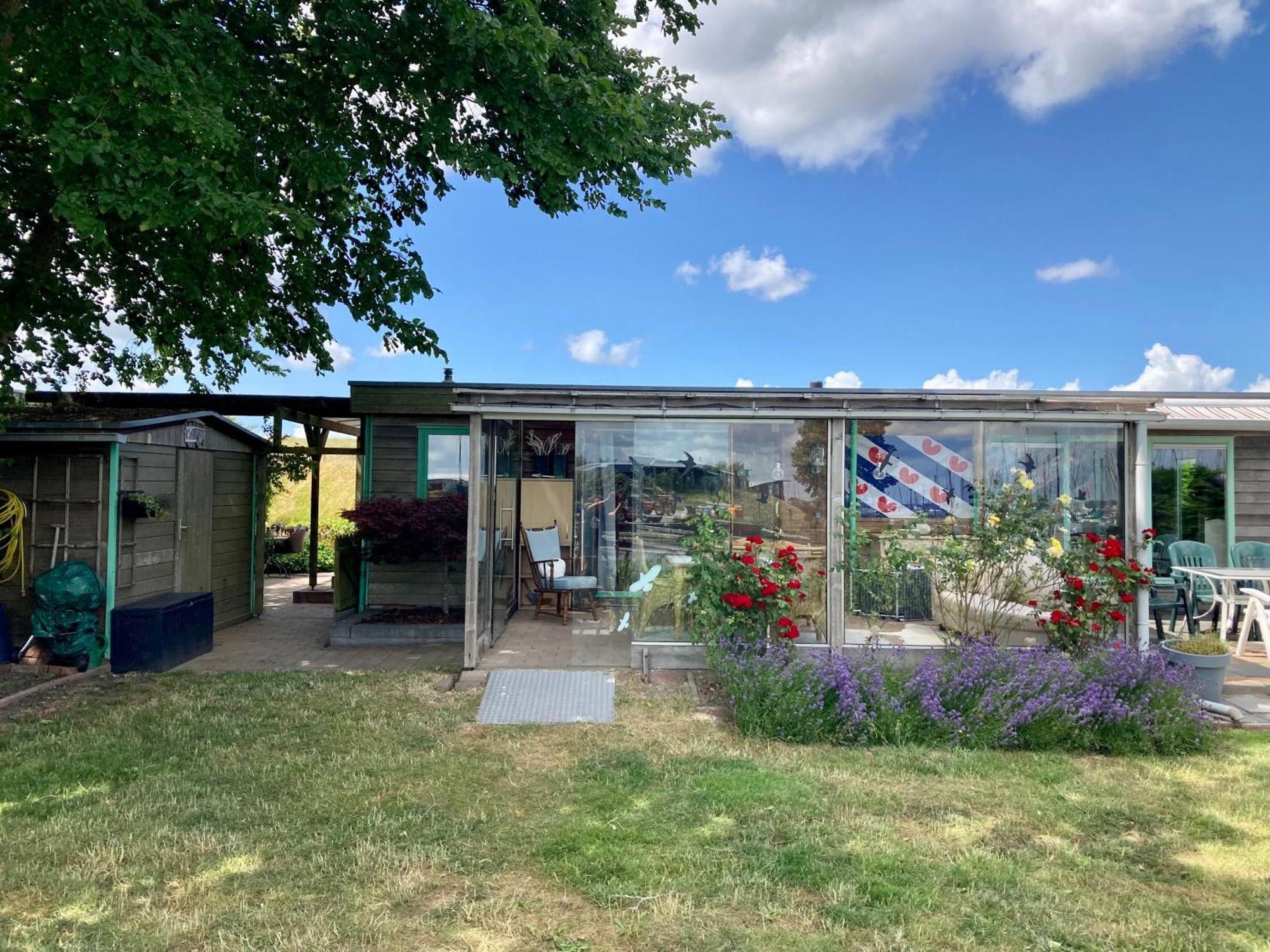 אנג'ום 4 Pers Holiday Home Hilla With Winter Garden In Front Of The Dike Directly On The Lauwersmeer מראה חיצוני תמונה