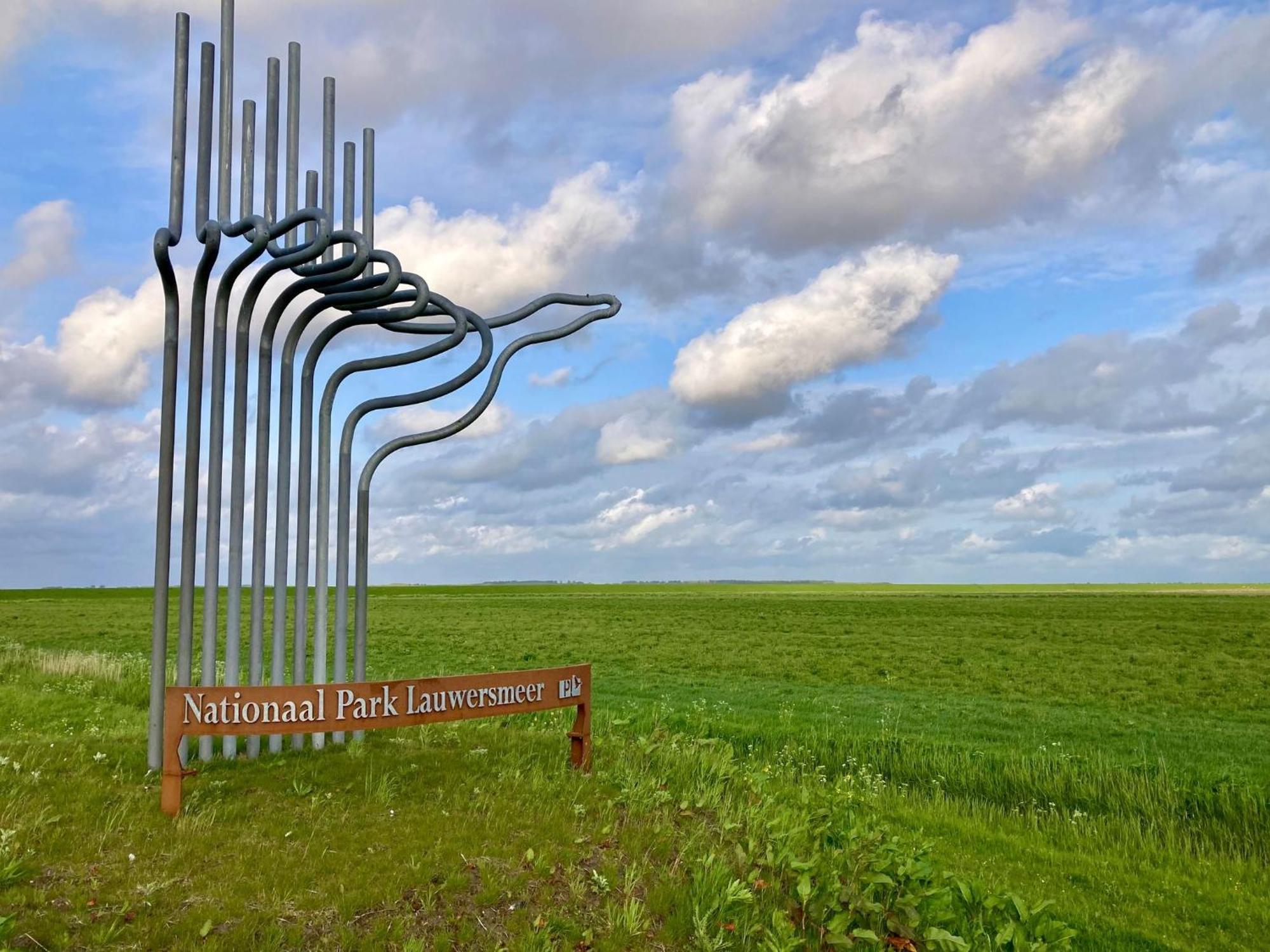 אנג'ום 4 Pers Holiday Home Hilla With Winter Garden In Front Of The Dike Directly On The Lauwersmeer מראה חיצוני תמונה