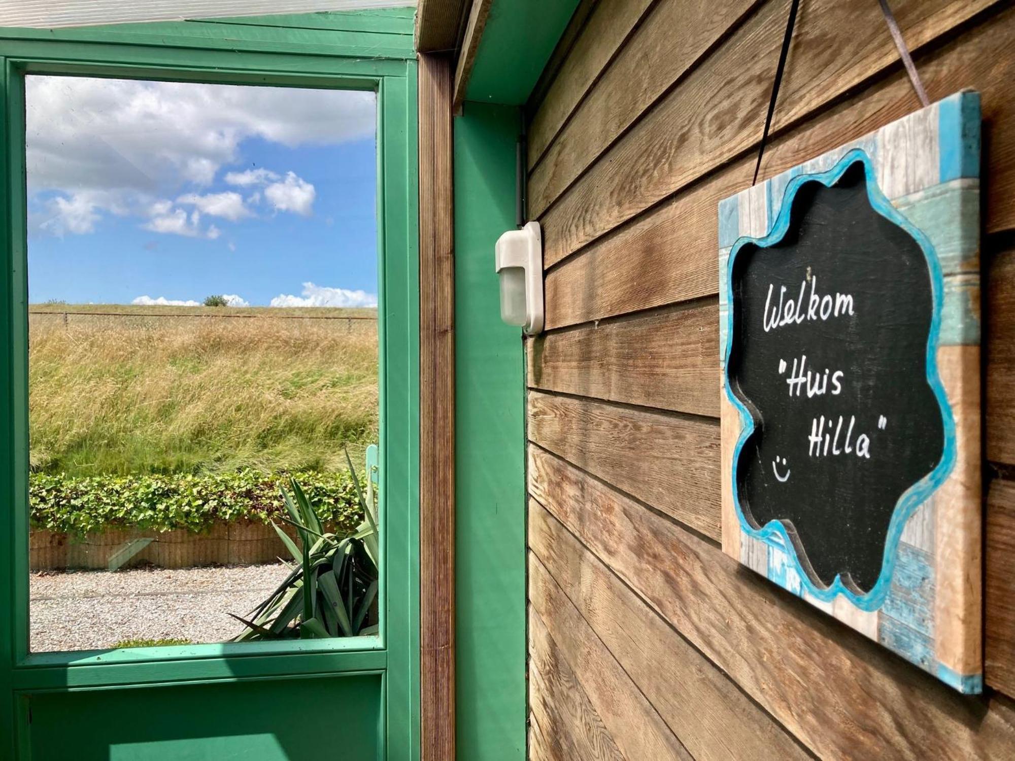 אנג'ום 4 Pers Holiday Home Hilla With Winter Garden In Front Of The Dike Directly On The Lauwersmeer מראה חיצוני תמונה